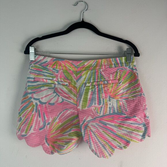 Lilly Pulitzer Womens The Buttercup Short Shellabrate Scallop Hem Shorts Size 00 - Picture 2 of 16